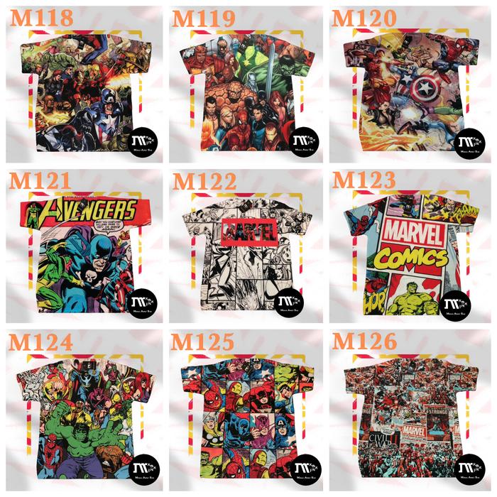 [ANAK] Kaos T-Shirt Bangkok Full Print Superhero Marvel Avengers M118