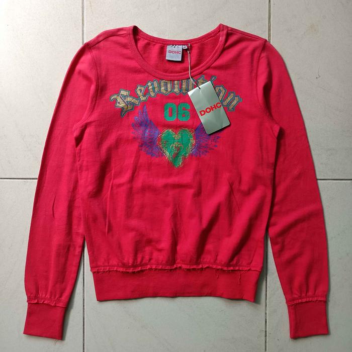 Crewneck DOHC BNWT Merah Wanita Second Original