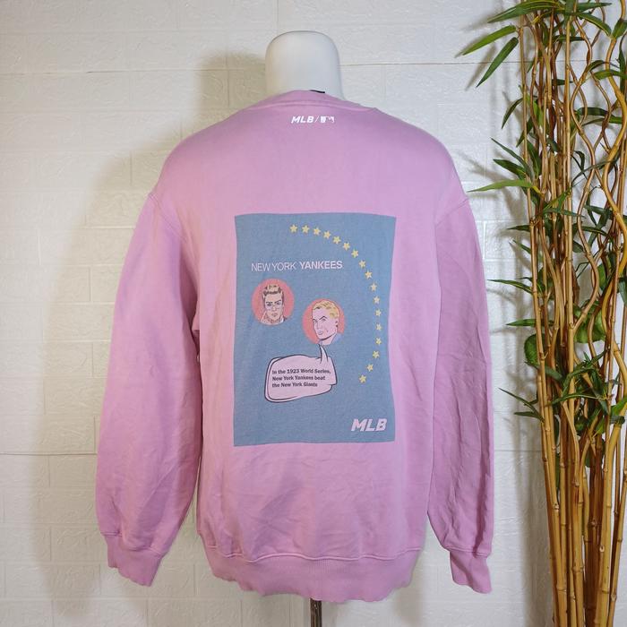 CREWNECK MLB NEW YORK YANKEES, SIZE XL (SECOND BRANDED) LILAC CN0194