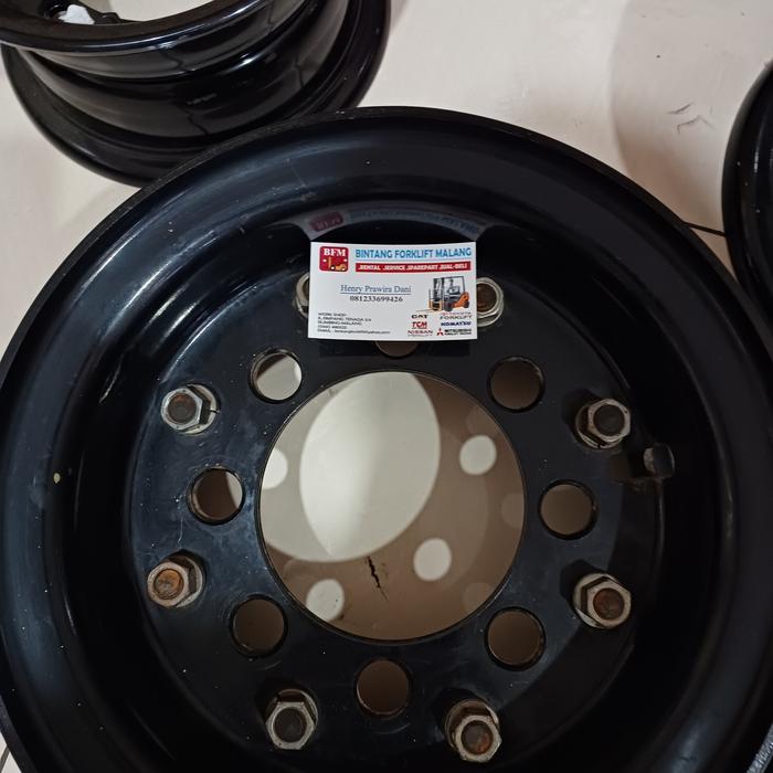 Velg Forklift 700-12 lubang 8 genuine toyota