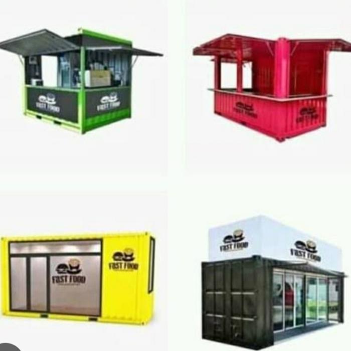 container custom bahan bondek