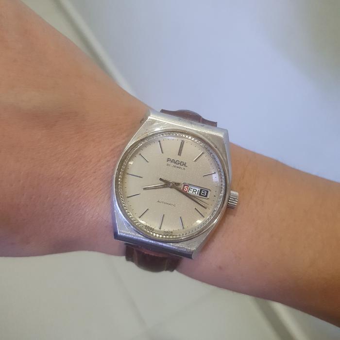 jam tangan pagol automatic vintage swiss made  original