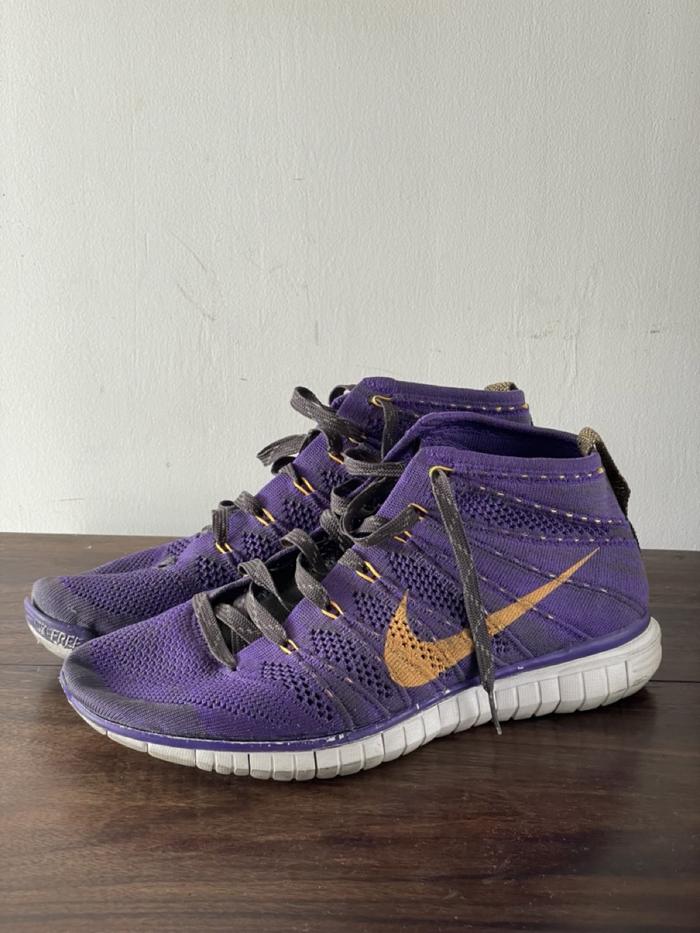 Nike Free Flyknit Chukka Hyper Grape Purple Original Second / Bekas