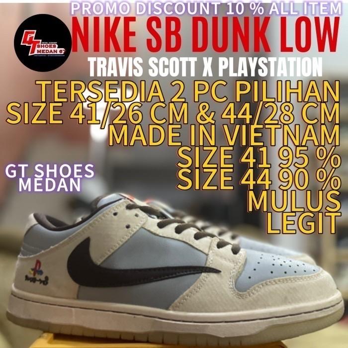 SB DUNK COLLAB PLAYSTATION size 41/26 dan size 44/28 cm made in Vietnam