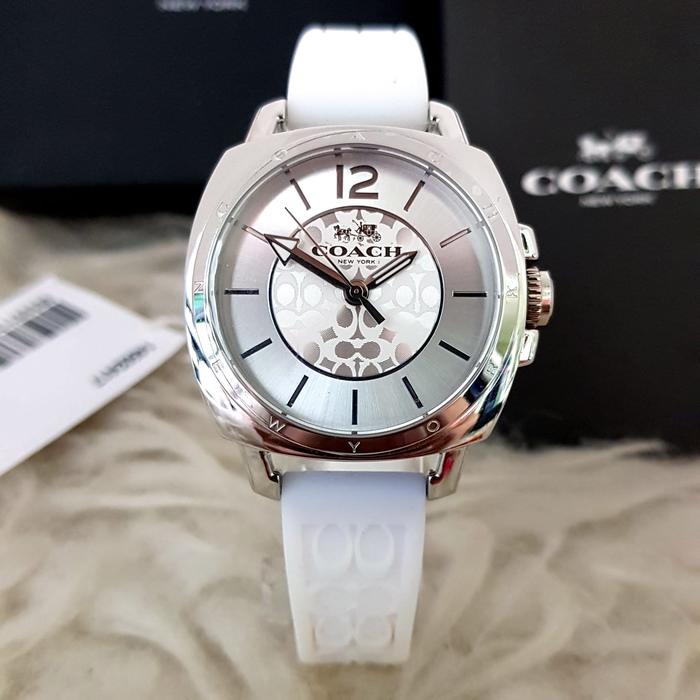 ARLOJI26 JAM TANGAN WANITA ORIGINAL COACH 35MM RUBBER FULL SET BOX #2