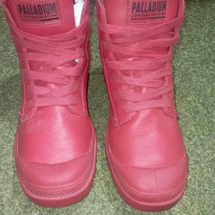 PALLADIUM BOOTS FULL ORIGINAL LEATHER SZ 40