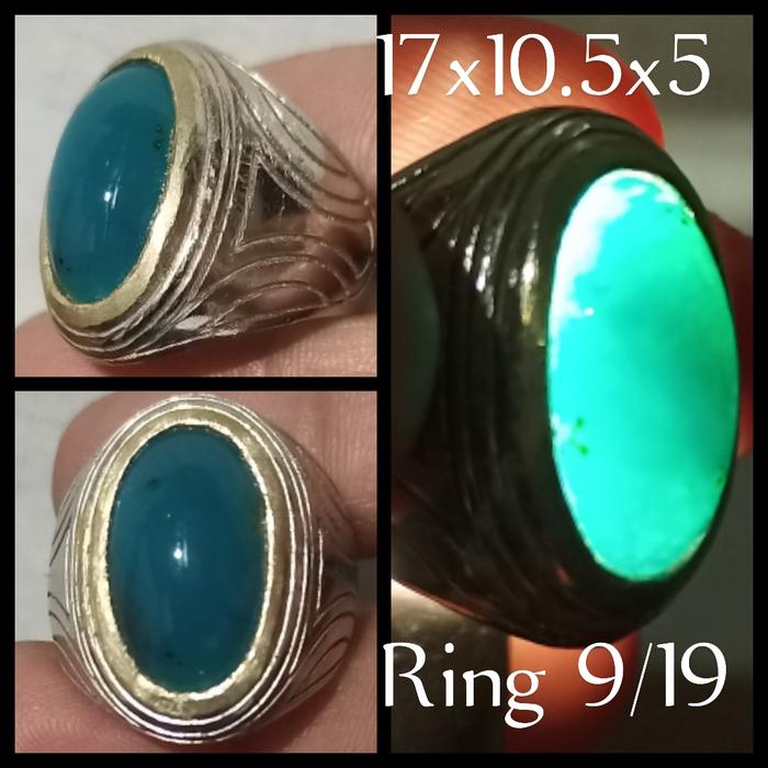 batu bacan bluish natural