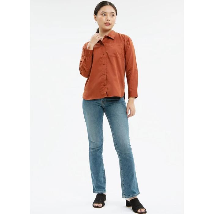 kemeja basic dust teracota