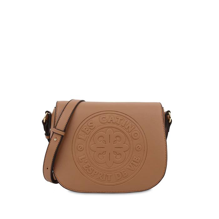 Sling & Shoulder Bag Esprit Flap (Tan/Pale Brown)-Les Catino Original