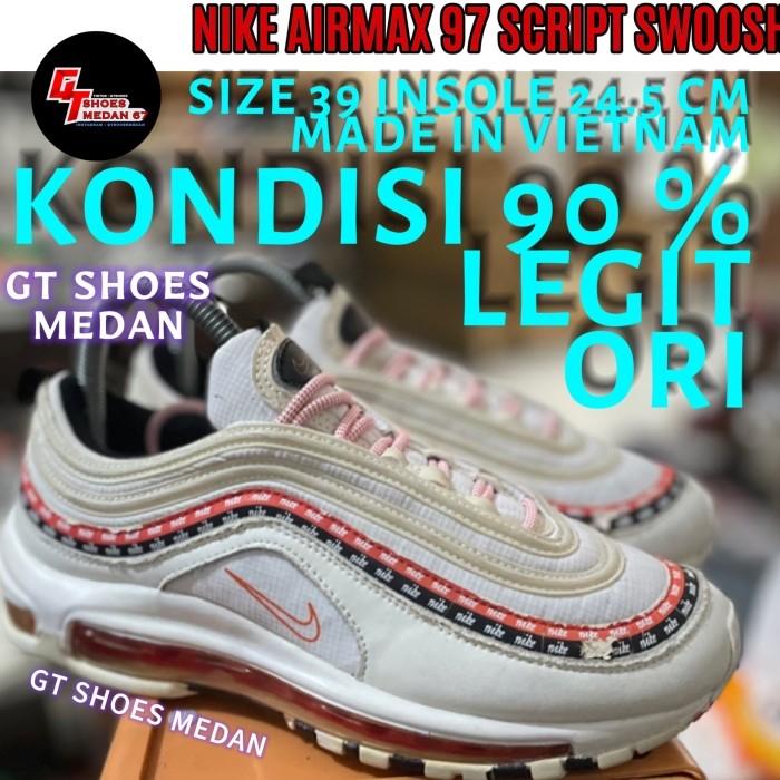 Nike air max 97 Script Swoosh size 39 insole 24,5 cm made in Vietnam