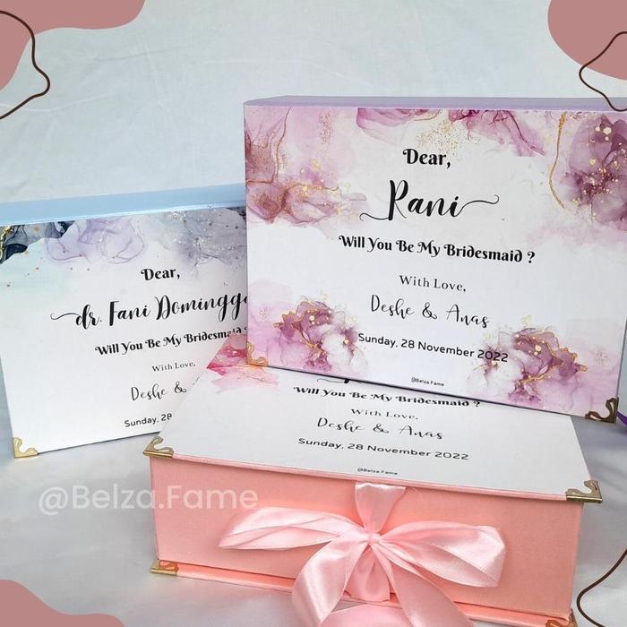 Box Bridesmaid | Model Box Buku | Kotak Bridesmaid | Bridesmaid Box |