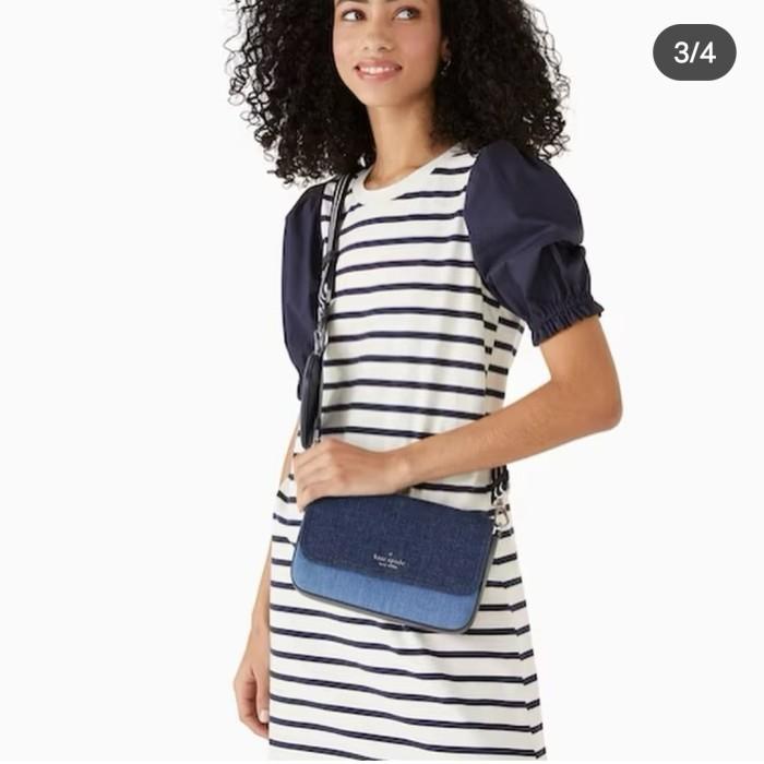 Rosie Flap Crossbody Denim Bag