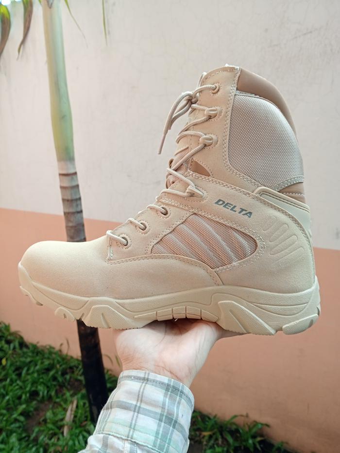 Sepatu delta cream / Sepatu pdl delta / Sepatu Delta Force Elite Boots