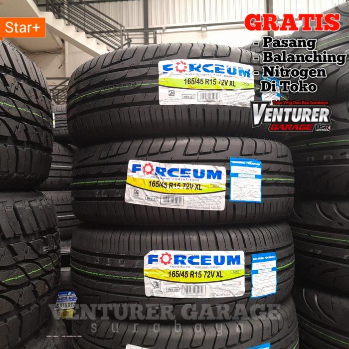 ban ceper tubles mobil colt ss, caryy, futura, kijang 165 45 r15