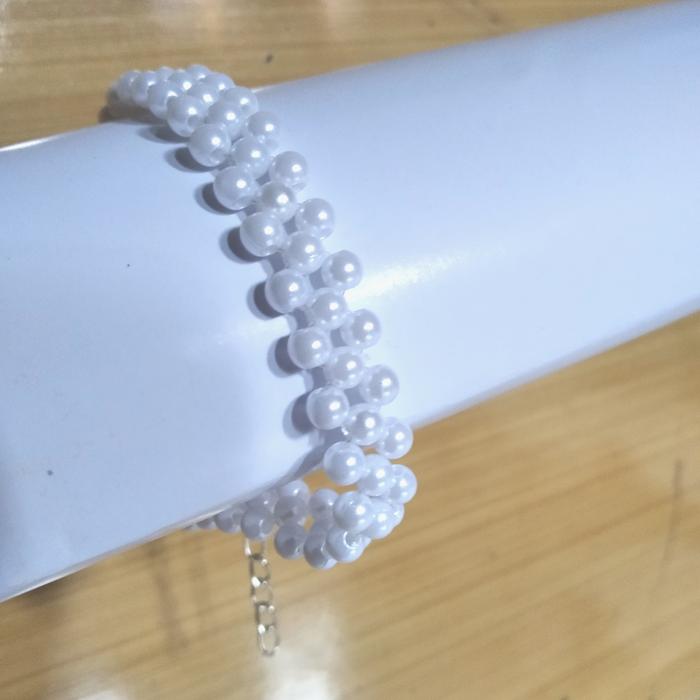 gelang manik mutiara beads, gelang Neklacd mutiara ringan