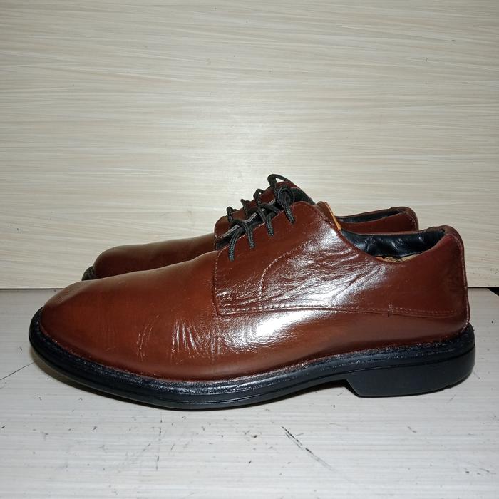 sepatu leather Timberland brown size 41/42 original