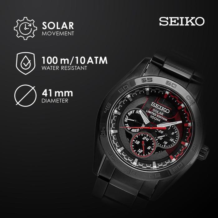 Seiko SNE207#SNE207#SNE207P1#Jam tangan pria Seiko Solar SNE207P1