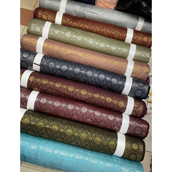 Kuning lemon-0.50 sete meter Palembang,s meteran,songket mesin palemba