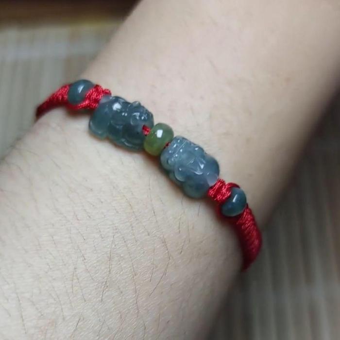 Blue Mini Pixiu Bracelet set