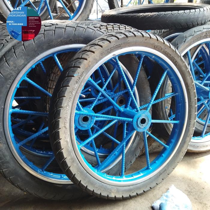 Roda Gerobak Ring 17 Jari-Jari Besi Ulir 10mm