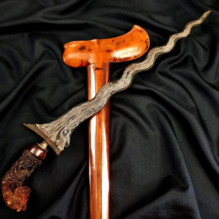 Keris Sengkelat Luk 13 Pendaringan Kebak Tangguh Mataram Amangkurat
