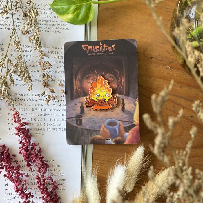 Ghibli Calcifer: the spirited fire demon - Hard Enamel Pin