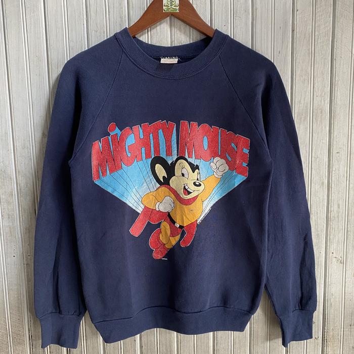 Vtg Crewneck Mighty Mouse