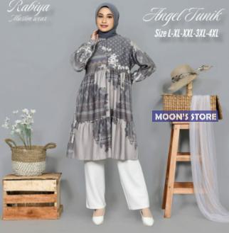 BARU! Midi Dress Wanita Model Etnik Ukuran L-4XL Bahan Maxmara Lux