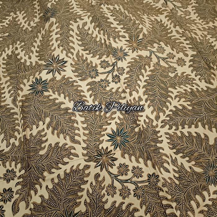 Batik Tulis Warna Alam motif Godong Kates Full Sogan