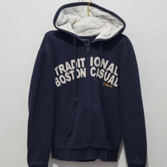 Zipper / ZH / Zip Hoodie Polham Navy Murah