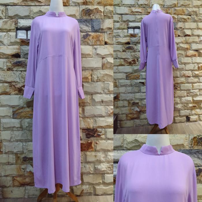 Set gamis hijab lilac