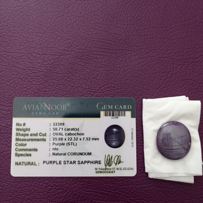 batu safir purple star safir natural asli tidak sintetik