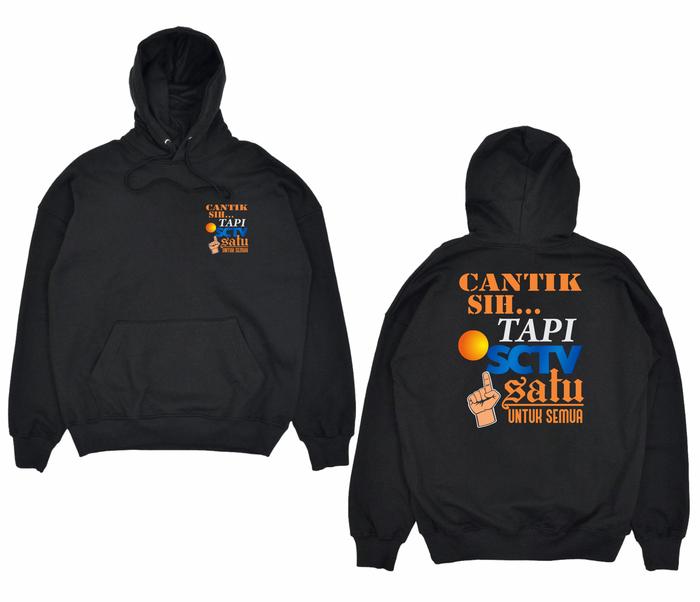 JAKET HOODIE KATA KATA CANTIK SIH TAPI SCTV BIG SIZE JUMBO