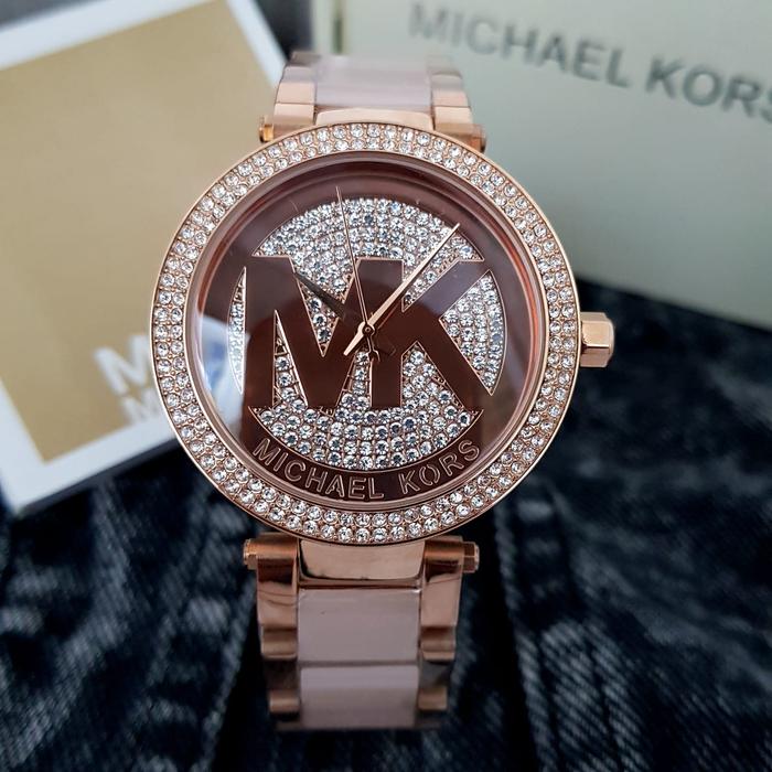 Jam Tangan Wanita MK6176 MK 6176 Stainless Watches