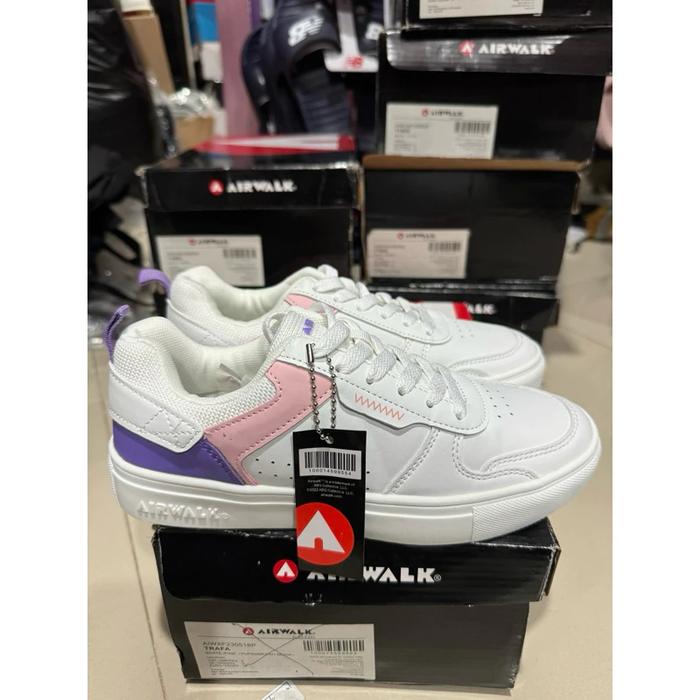 Sepatu Wanita Sepatu Sneakers Wanita Airwalk Trafa Putih Pink