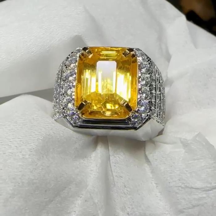 Natural Yellow Sapphire Srilanka 4.7 ct memo gri clean crystall