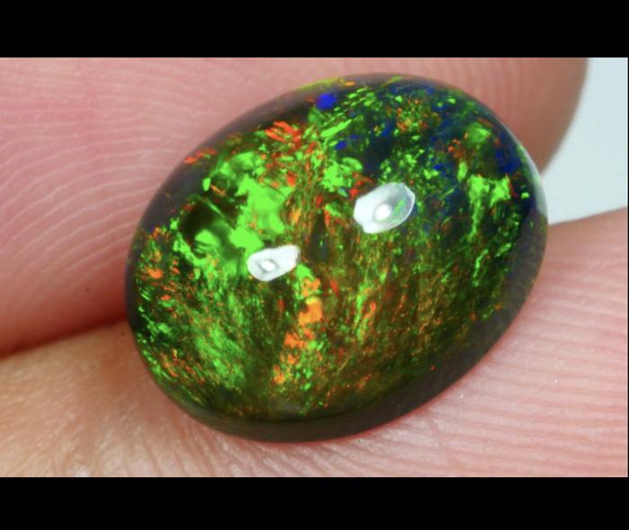 black opal fireworks pattern batu kalimaya top jarong origin Ethiopia