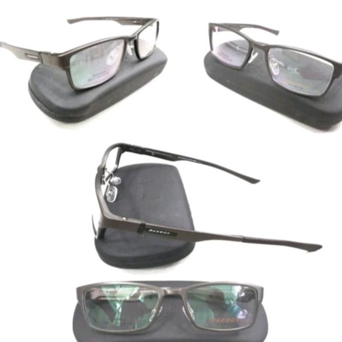 Frame Kacamata Pria Titanium Carbon Reebok C4_s53 M.Brown Elegan Model