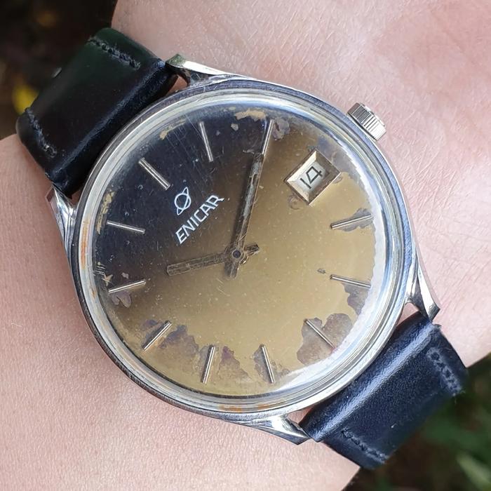 Jam Tangan Original Enicar Vintage Automatic Swiss Watch