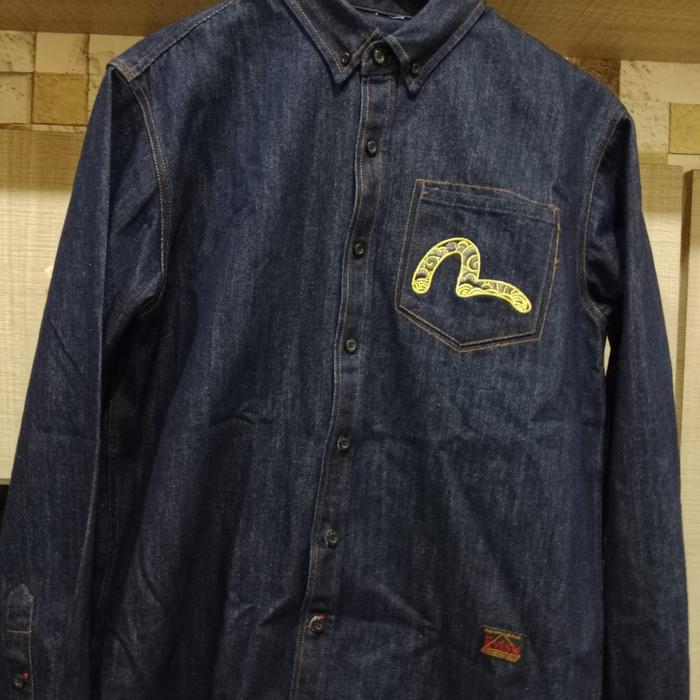 kemeja denim evisu
