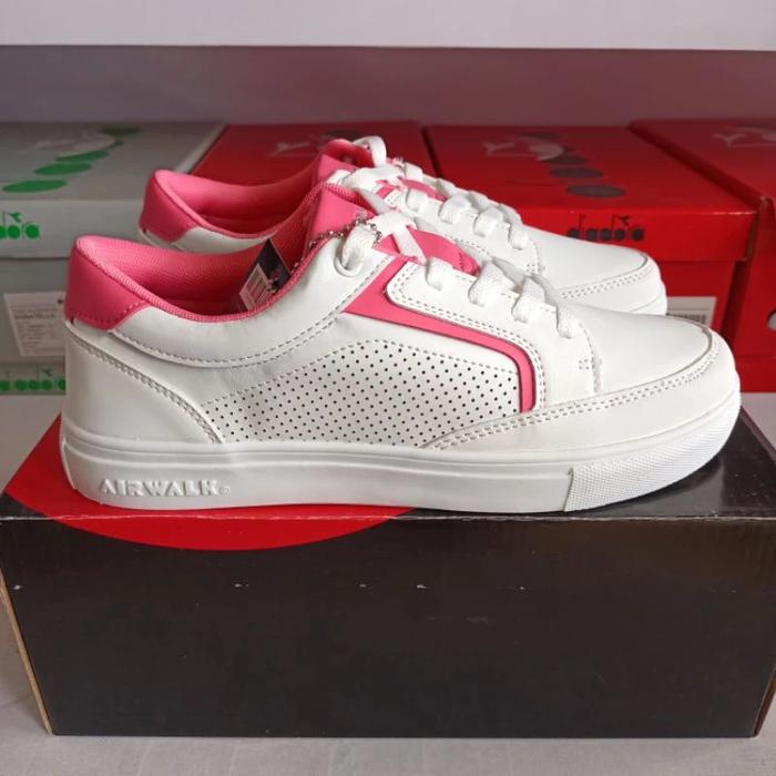 Sepatu Wanita Sepatu Sneakers Wanita Airwalk Regina Putih/Pink Origina