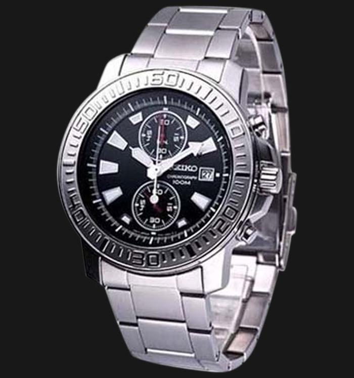 Jam Tangan Pria Seiko Chronograph SNN199 Stainless Steel