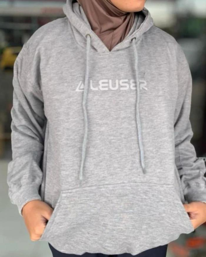SWEATER HOODIE PLAIN MISTY LEUSER