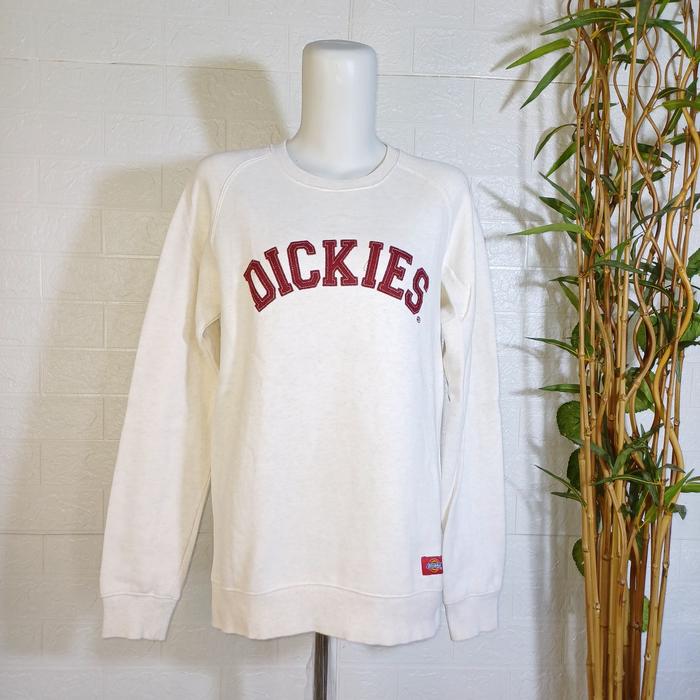 CREWNECK DICKIES AUTHENTIC, SIZE M (SECOND BRANDED) KREM PUTIH, CN0216