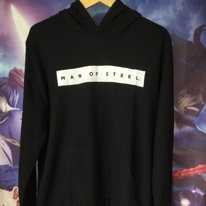 Man of Steel Official Hoodie Jaket Original Second Superman DC Hitam