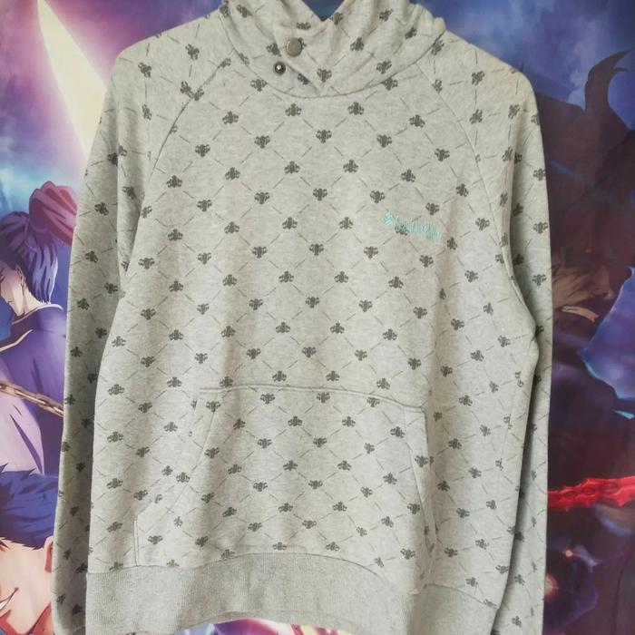 Columbia Grey Pattern Hoodie Jaket Original Second Brand Korea Japan