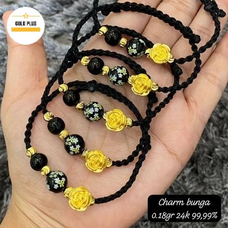 gelang tali emas hongkong 24k