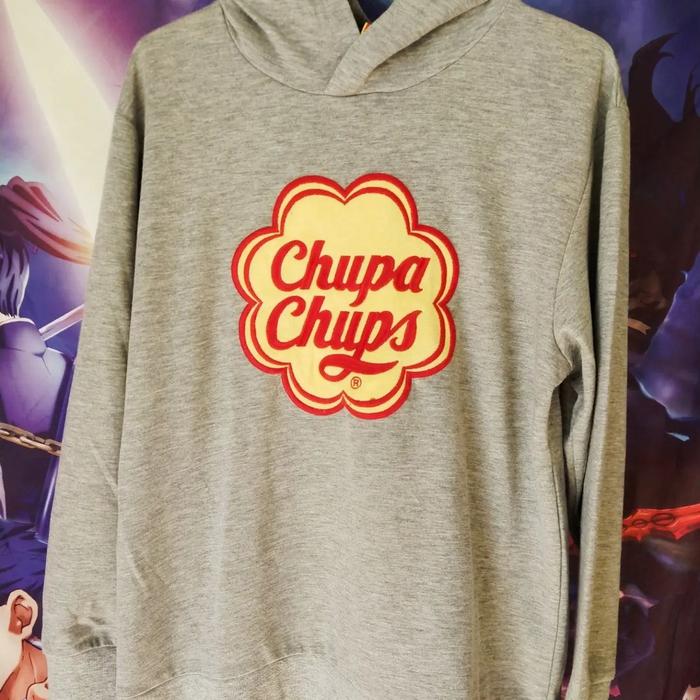 Chupa Chups Official Hoodie Jaket Original Second Merch Grey Japan