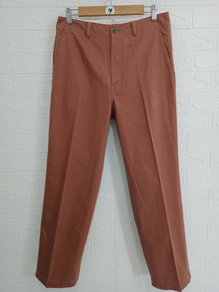 Celana Chino Vintage Lebar 73cm UNIQLO Ori (Preloved) PeachB723