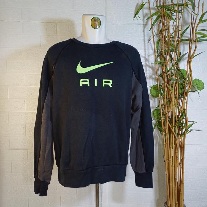 CREWNECK NIKE AIR SWOOSH ORI, SIZE XL (SECOND BRANDED) HITAM, CN0225
